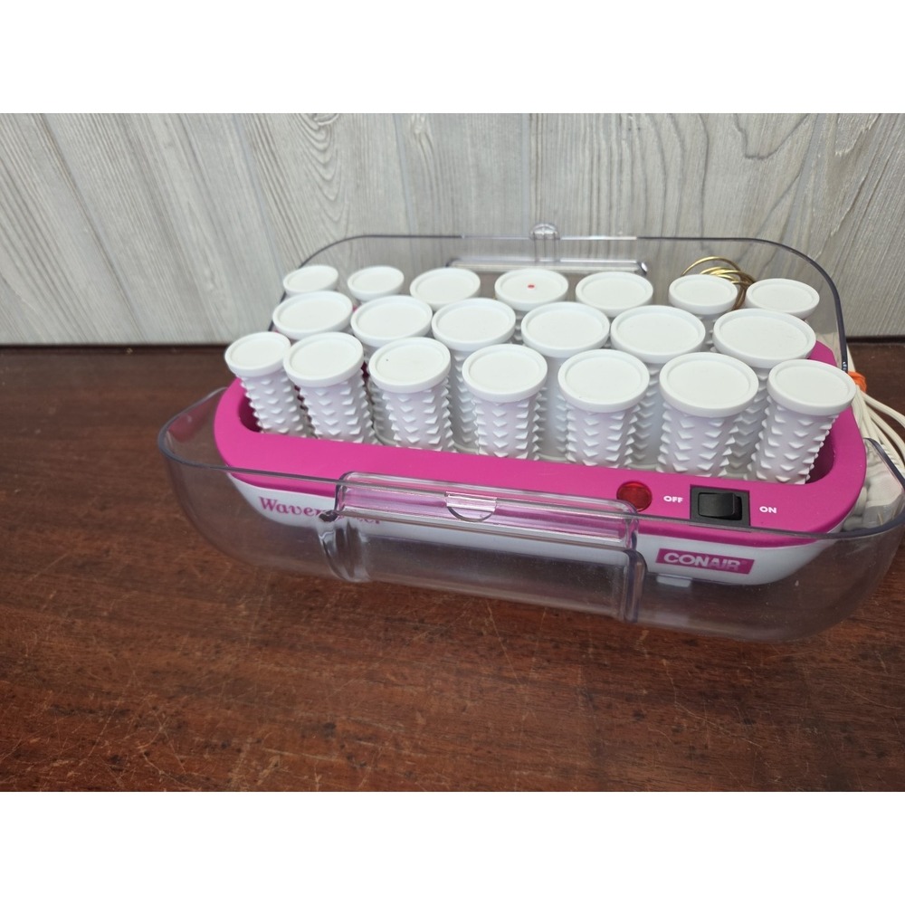 Conair Wavemaker VTG Hair Curlers Model HS 16X Hot Rollers W/ Clips Dance 400W - Picture 3 of 7